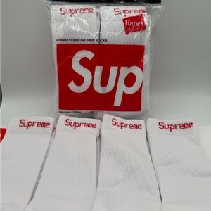 Brand New Supreme Full 4 pack of socks